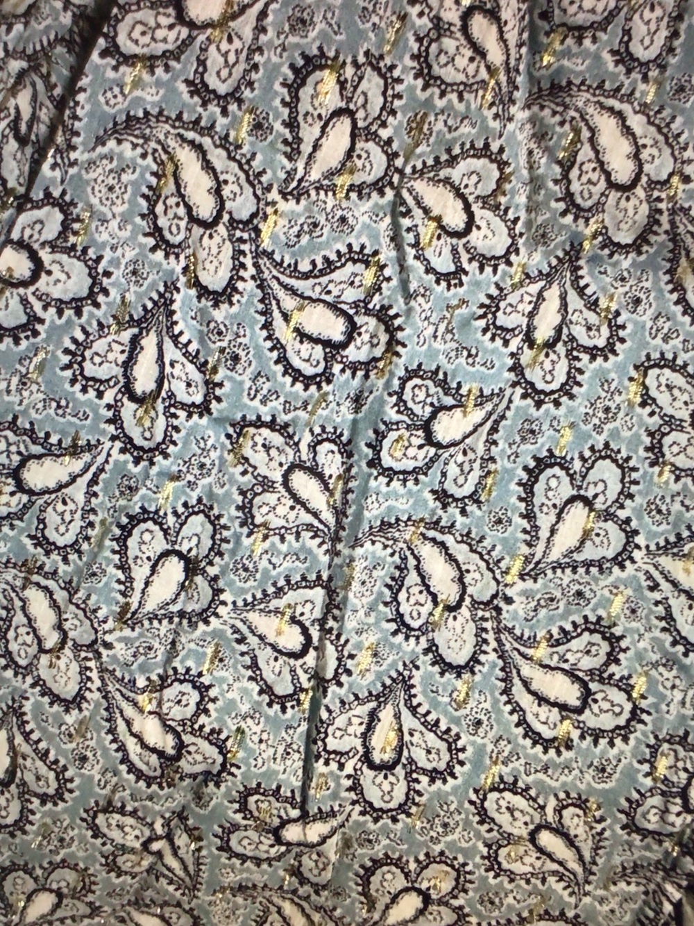 La Vie Rebecca Taylor Paisley Ruffle-Trim Button Front Blouse - Picture 4 of 6